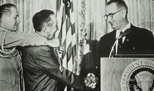 walt disney and president lyndon johnson