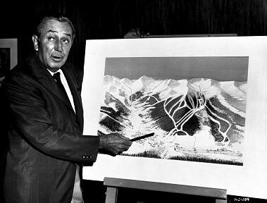 walt disney presenting idea for mineral king ski resort