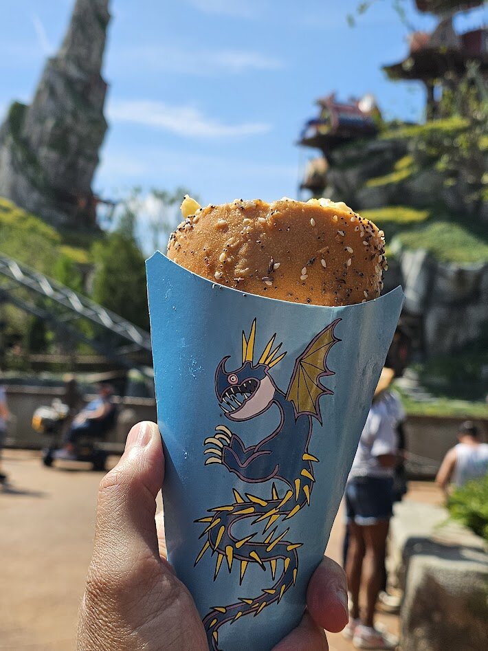 epic universe isle of berk mac and cheese cone