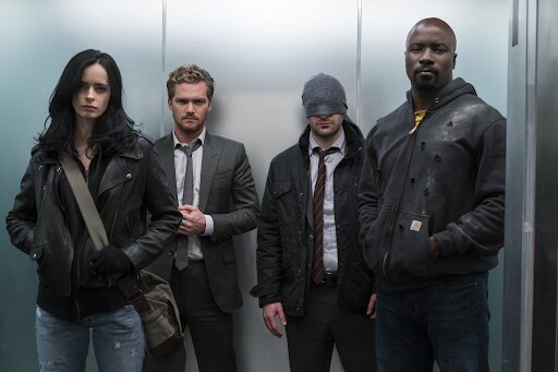 the defenders jessica jones iron fist daredevil and luke cage