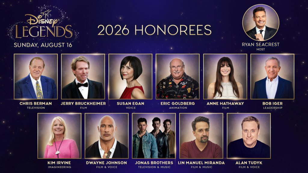 disney legends honorees 2026