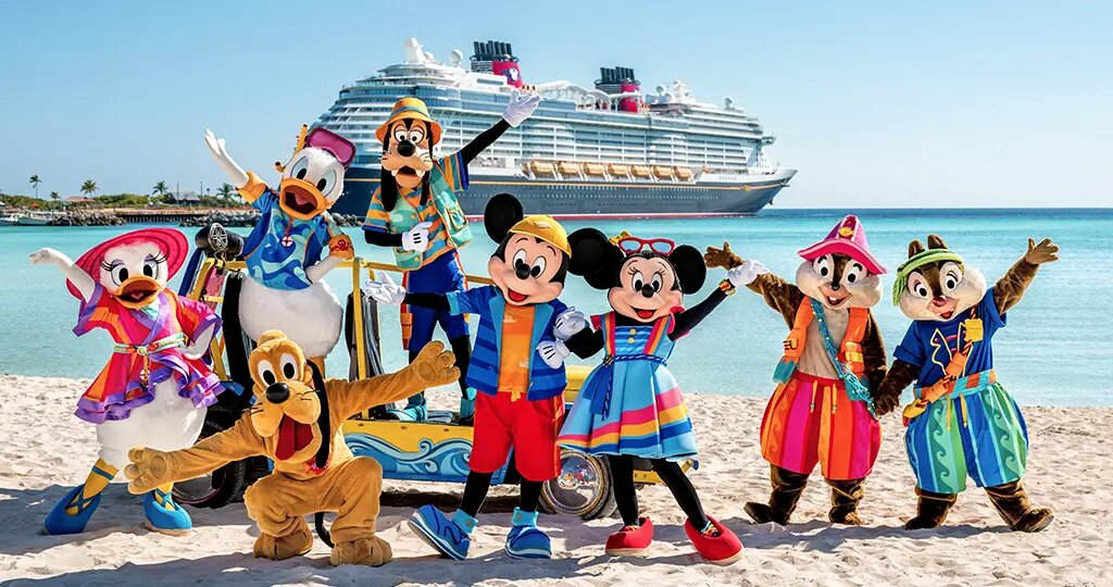 disney cruise line with disney characters
