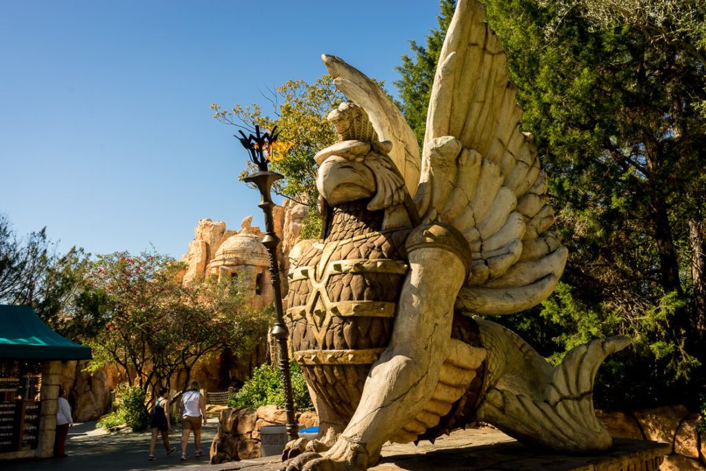 winged warrior at universal island of adventure