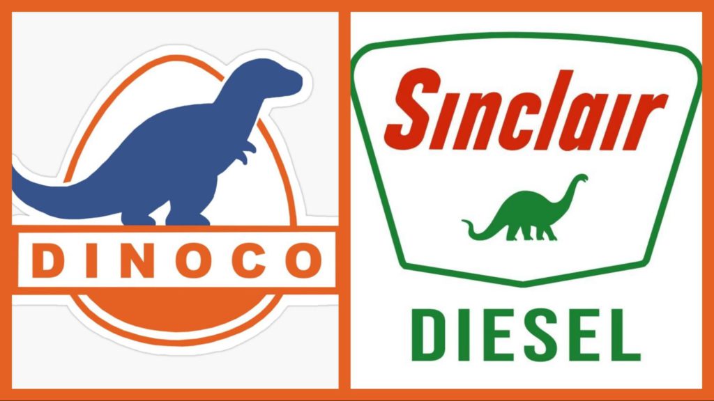 dinoco and sinclair oil logos