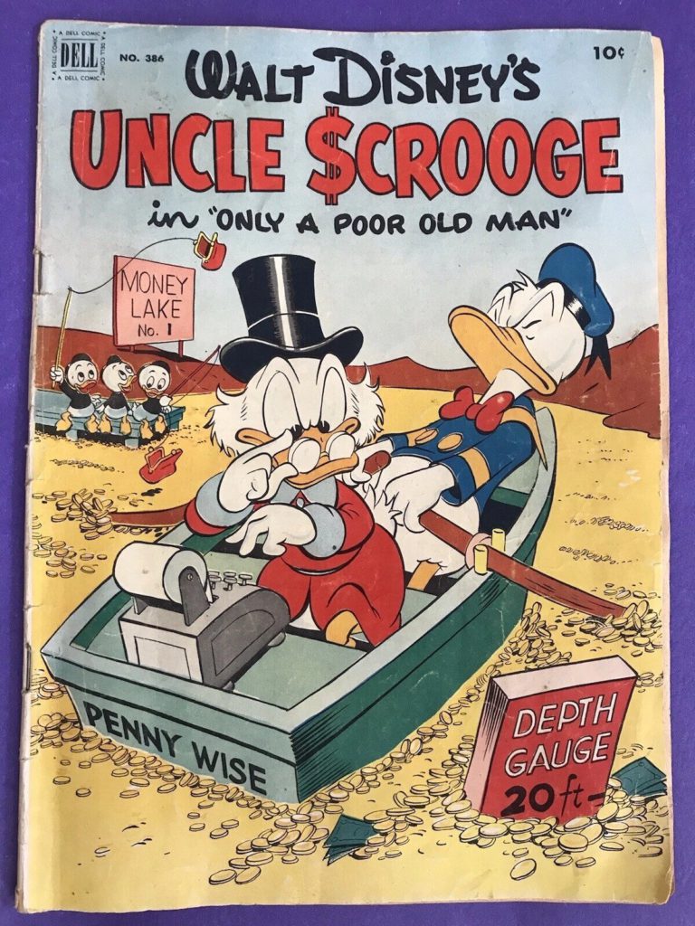 uncle scrooge only a poor man comic cover