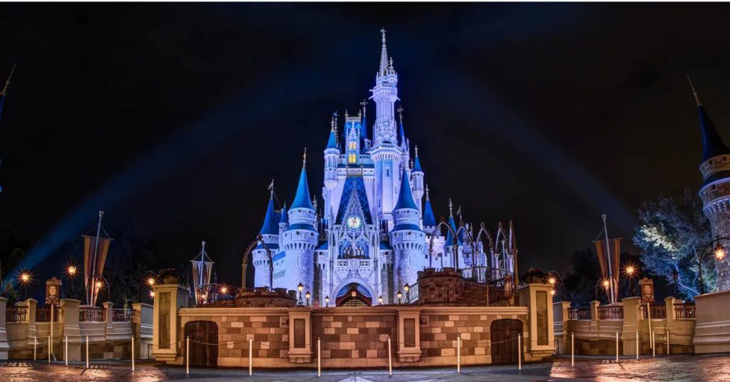magic kingdom at night